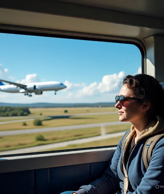 travel by bus and airline